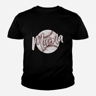 Baseball Mama Youth T-shirt | Crazezy AU