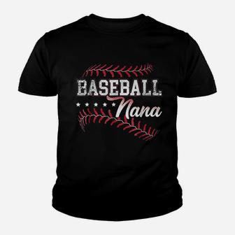 Baseball Nana Baseball Grandma Gift Youth T-shirt - Thegiftio UK