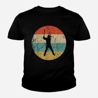 Baseball Vintage Retro Baseball Player Youth T-shirt | Crazezy CA