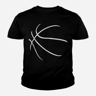 Basketball Silhouette Bball Player Coach Sports Baller Gift Youth T-shirt | Crazezy