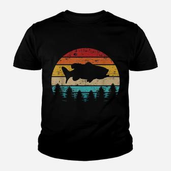 Bass Fishing Fish Vintage Retro Youth T-shirt | Crazezy AU