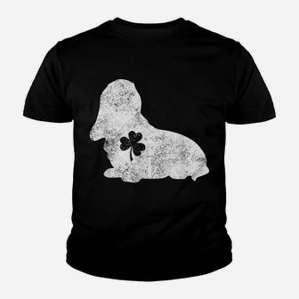Basset Hound Shamrock Dog Lover St Patrick Day Gifts Youth T-shirt | Crazezy