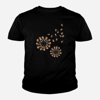 Beagle Flower Fly Dandelion Funny Dog Lover For Mom Men Kids Youth T-shirt | Crazezy