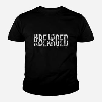 Bearded Beard Hashtag For Bearded Men Youth T-shirt | Crazezy