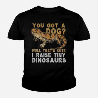 Bearded Dragon Gift Men Women Funny I Raise Tiny Dinosaurs Youth T-shirt | Crazezy DE
