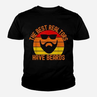 Bearded Realtor Definition Funny Male Real Estate Agent Youth T-shirt | Crazezy DE