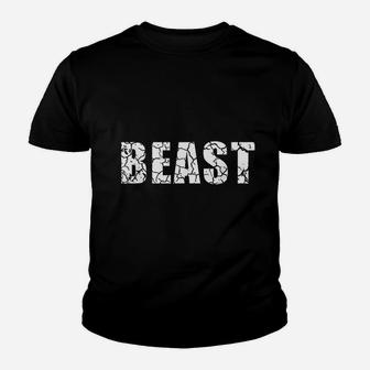 Beast Workout Gym Youth T-shirt | Crazezy