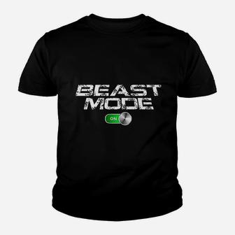 Beast Workout Mode Youth T-shirt | Crazezy