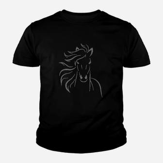 Beautiful Horse Lover Equestrian Riding Youth T-shirt | Crazezy CA