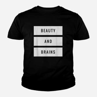 Beauty And Brains Youth T-shirt | Crazezy