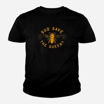 Bee God Save The Queen Youth T-shirt - Monsterry