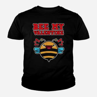 Bee My Valentine Youth T-shirt - Monsterry AU