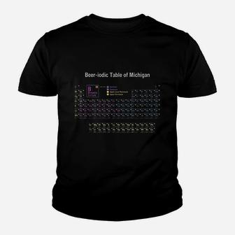 Beeiodic Table Of Michigan Periodic Table Of Craft Beers Youth T-shirt - Thegiftio