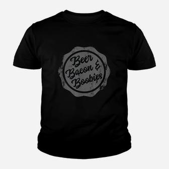 Beer Bacon Boobie My Favorite Things Funny Youth T-shirt | Crazezy DE