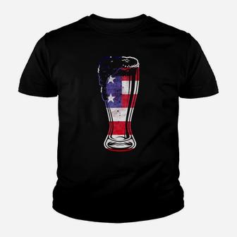 Beer Merica | Patriotic Home Brewer Youth T-shirt | Crazezy UK