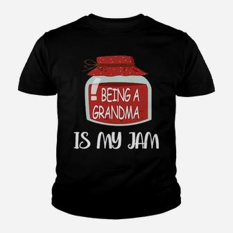 Being A Grandma Is My Jam Youth T-shirt - Monsterry UK