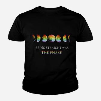 Being Straight Was The Phase Youth T-shirt - Monsterry DE