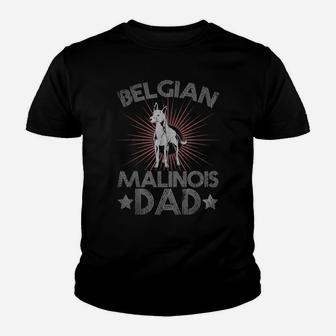 Belgian Malinois Dad Animal Pet Dog Daddy Belgian Malinois Youth T-shirt | Crazezy