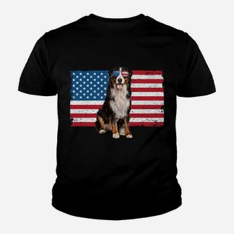 Berner Dad American Flag Dog Lover Owner Bernese Mountain Youth T-shirt | Crazezy UK
