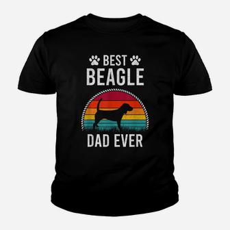 Best Beagle Dad Ever Dog Lover Youth T-shirt | Crazezy