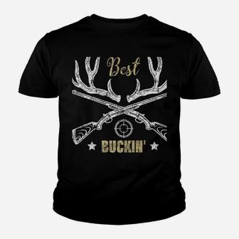 Best Buckin' Papa Ever Deer Hunters Hunting Gift Father Youth T-shirt | Crazezy AU
