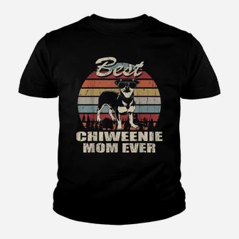 Best Chiweenie Mom Ever Vintage Retro Dog Mom Youth T-shirt | Crazezy