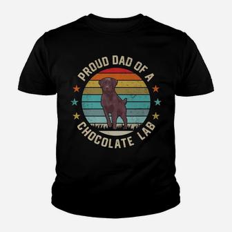 Best Chocolate Lab Dad Dog Lover Brown Labrador Retriever Youth T-shirt | Crazezy