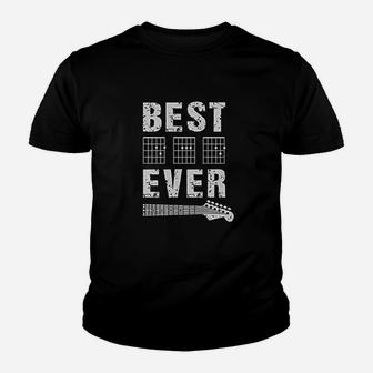 Best Dad Ever Chord Gifts Guitar Youth T-shirt | Crazezy