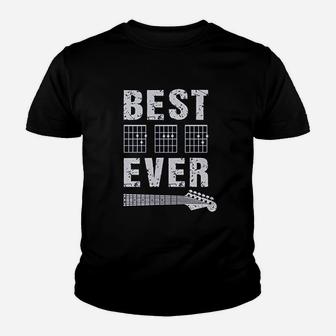 Best Dad Ever Guitar Youth T-shirt | Crazezy CA