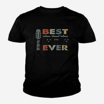Best Dad Ever Guitar Youth T-shirt | Crazezy CA