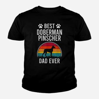 Best Doberman Pinscher Dad Ever Dog Lover Youth T-shirt | Crazezy AU