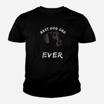 Best Dog Dad Ever Black Lab Youth T-shirt | Crazezy AU