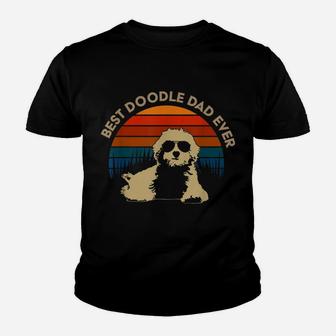 Best Doodle Dad Ever - Funny Dog Goldendoodle Labradoodle Youth T-shirt | Crazezy UK