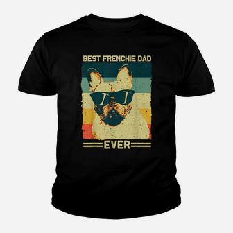 Best Frenchie Dad Design Men Father French Bulldog Lovers Youth T-shirt | Crazezy