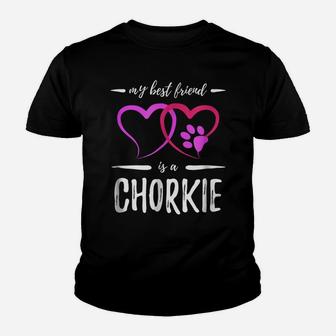 Best Friend Chorkie Shirt Funny Dog Mom Gift Idea Youth T-shirt | Crazezy UK