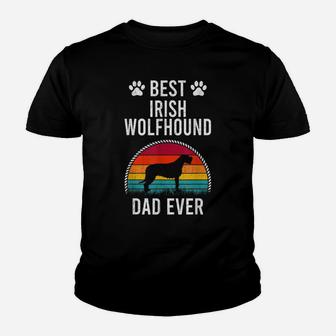 Best Irish Wolfhound Dad Ever Dog Lover Youth T-shirt | Crazezy
