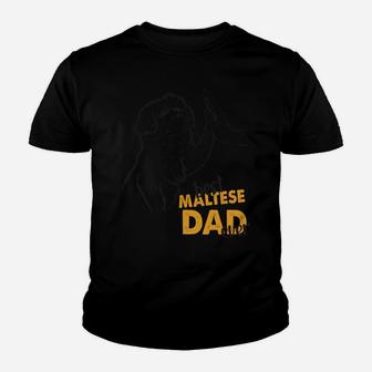Best Maltese Dad Ever Maltese Daddy Maltese Dog Maltese Dad Youth T-shirt | Crazezy