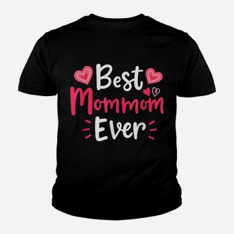 Best Mommom Ever Flower Floral Design Cute Mothers Day Youth T-shirt | Crazezy UK