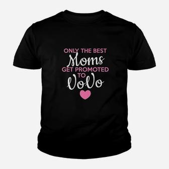 Best Moms Get Promoted To Vovo Grandma Youth T-shirt | Crazezy DE