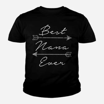 Best Nana Ever Shirt Tribal Arrows Mother's Day Gift Youth T-shirt | Crazezy