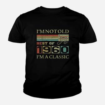 Best Of 1960 61St Birthday Gifts Cassette Tape Vintage Youth T-shirt | Crazezy DE
