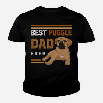 Best Puggle Dad Ever Cute Pet Animal Dog Lover Puggle Youth T-shirt | Crazezy