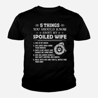 Best Things About Spoiled Wife Birthday Proud Husband Valentines Fathers Day Youth T-shirt - Monsterry AU