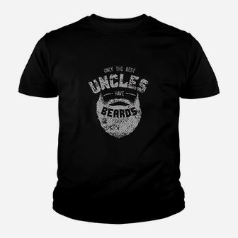 Best Uncles Have Beards Funny Cute Beard Gift Youth T-shirt | Crazezy
