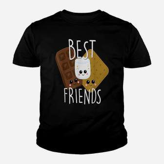 Bestie Shirt Cute Food Bff Best Friend Smores Scouts Camping Youth T-shirt | Crazezy
