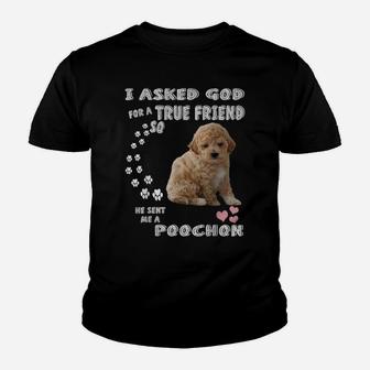 Bichon Poodle Dog Mom, Bichon Poo Dad Costume, Cute Poochon Youth T-shirt | Crazezy CA
