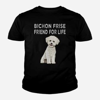 Bichons Frise Friend For Life Dog Friendship Youth T-shirt | Crazezy