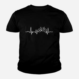 Bicycle Heartbeat Cycling Youth T-shirt | Crazezy AU