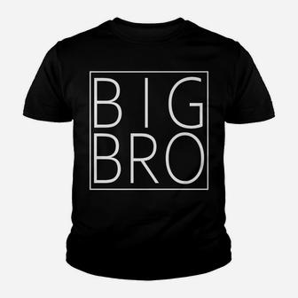 Big Bro Minimal Square Family Matching Tee Modern Boxed Bro Youth T-shirt | Crazezy