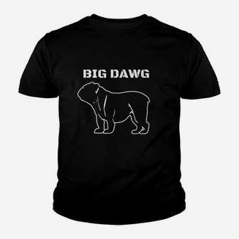 Big Dawg Featuring And English Bulldog Youth T-shirt | Crazezy AU